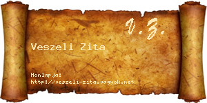 Veszeli Zita névjegykártya